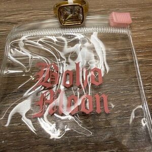 NEW Bohomoon Gold Ring with Clear Stone